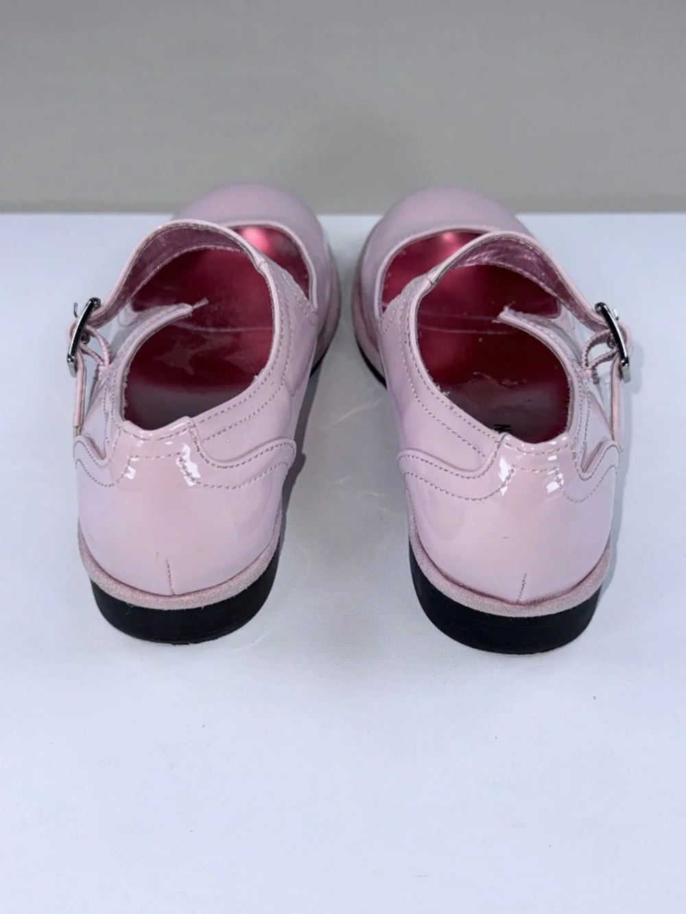 Steve Madden JKenny Pink Patent Mary Jane Dress Shoes Youth 1M EUC